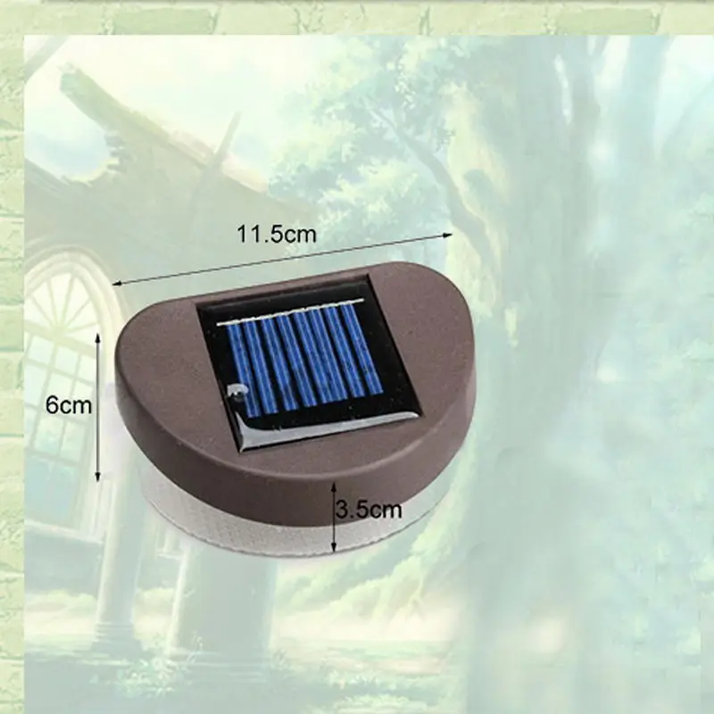 Горячий 2LED Забор светильник солнечный установка аморфный кремниевый солнечная