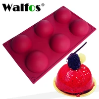 walfos 6 cavity silicone cake mold non stick baking pan cake decorating tools mousse pudding jelly soap mold kitchen accessories
