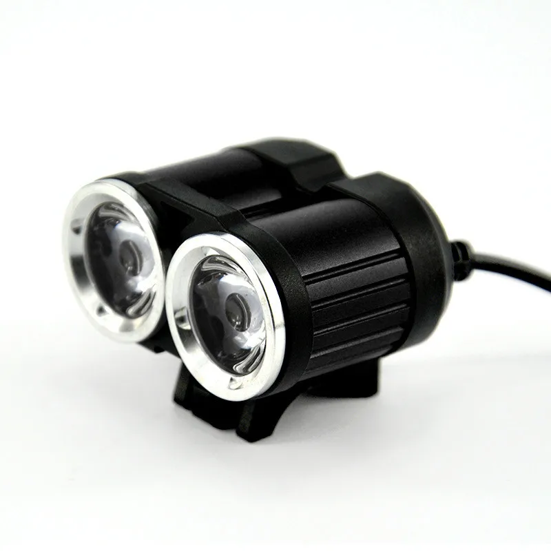 Светодиодный USB водонепроницаемый фонарь 2000 лм 2 X XM L T6 для велосипеда 2019|Фонарики