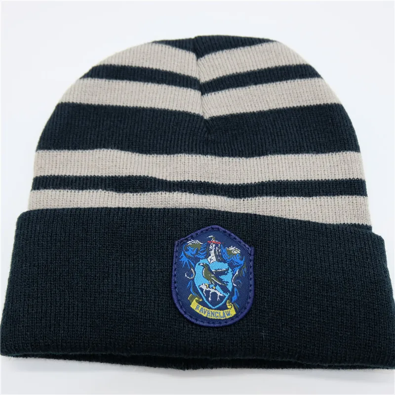 Ravenclaw Ravenclaw шарф шапка шарф галстук Гриффиндор Слизерин Косплей Hufflepuff Гермиона Грейнджер костюмы зимний шейный платок для мужчин и женщин - Цвет: Ravenclaw