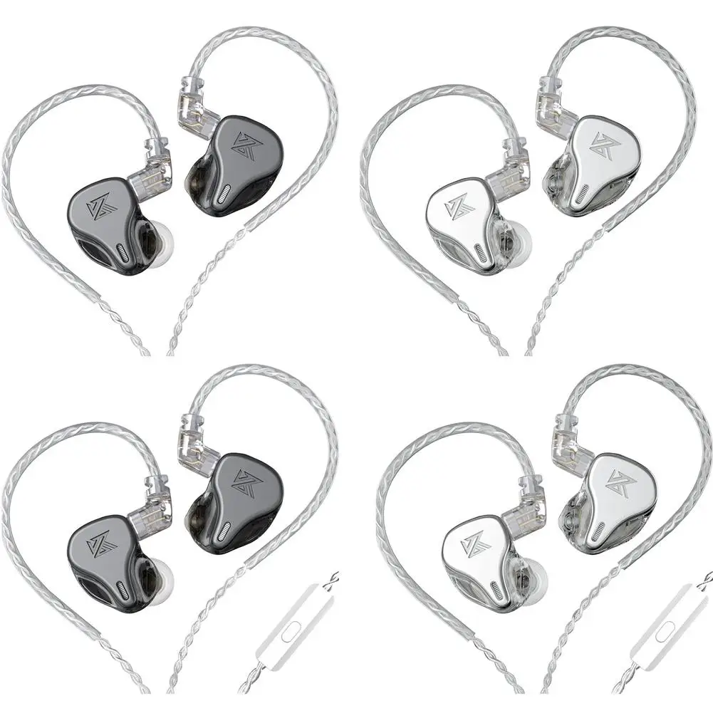 

KZDQ6 3DD Dynamic Drive Unit In Ear Earphones HiFi Music Sports Headset With 2PIN Silver-plated Cable Gaming Sprort Headphones