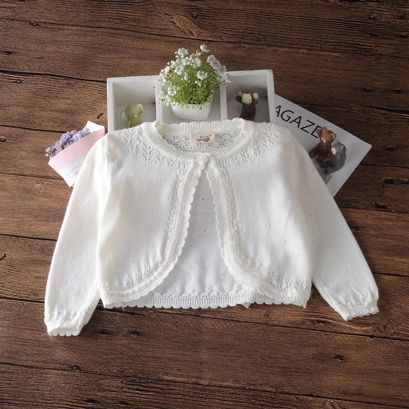 RL/Детский кардиган для девочек свитер хлопковое пальто серого цвета с длинными