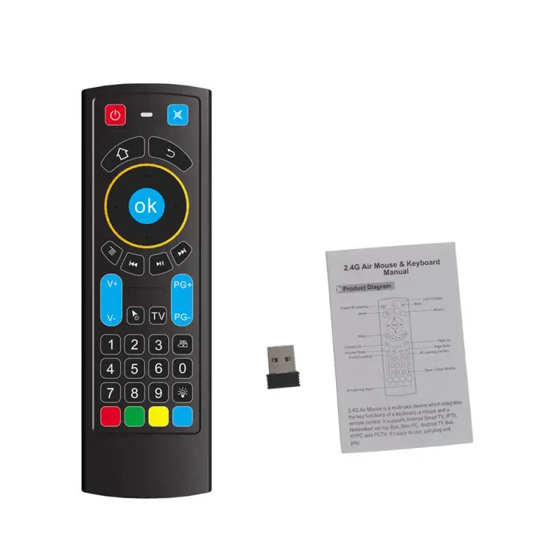 NWE Bluetooth Mi ni Беспроводная клавиатура Пульт дистанционного управления ИК Air Mouse для