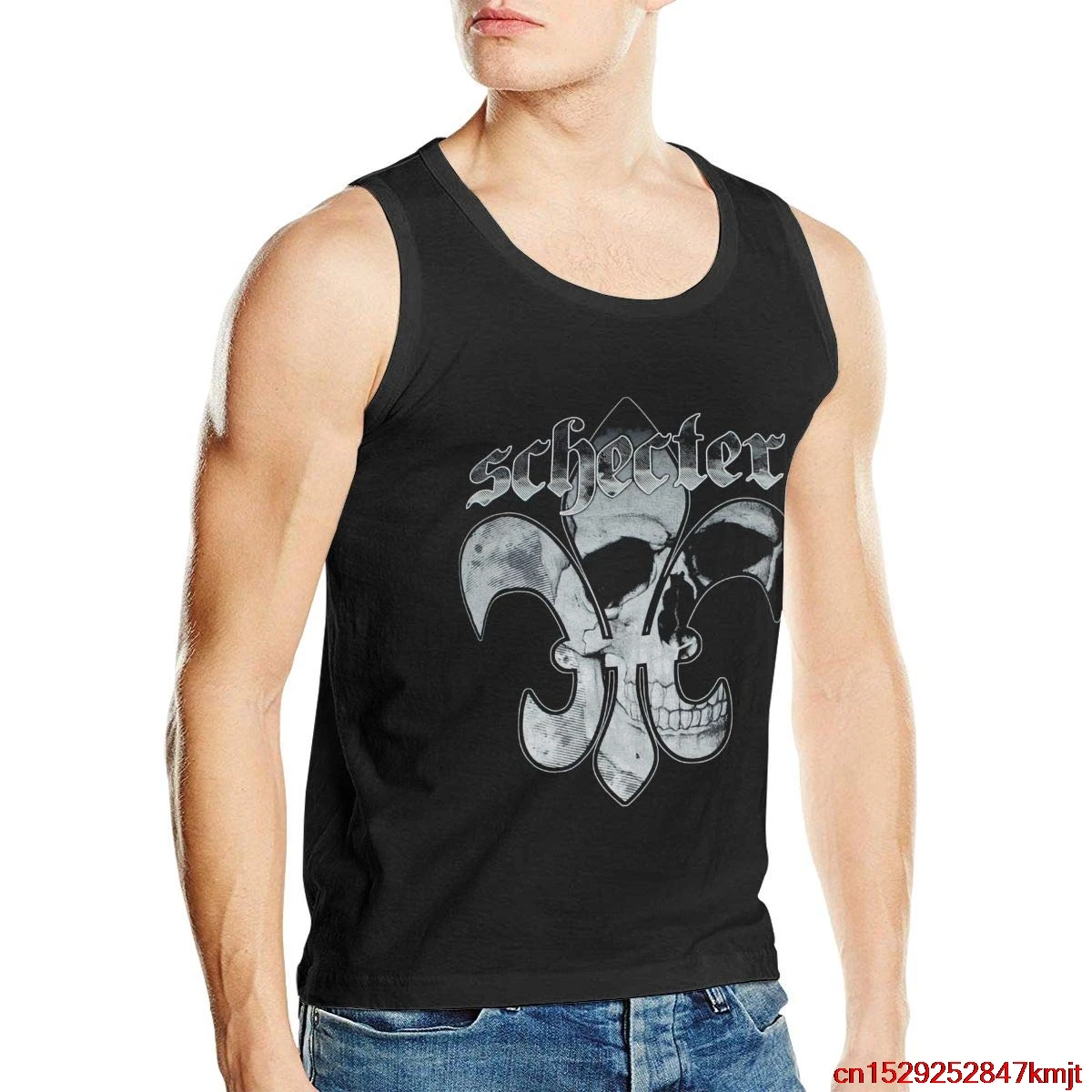 Schecter гитары мужские спортивные удобные без рукавов FGHFG жилет футболки | Мужская
