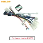 Автомобильная аудиосистема FEELDO, 16-контактный жгут проводов с can-шиной для Lexus Harrler RX300, стереопровод для установки