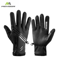 new winter cycling gloves touch screen men women full finger glove warm fleece waterproof bicycle gloves motorcycle thermal