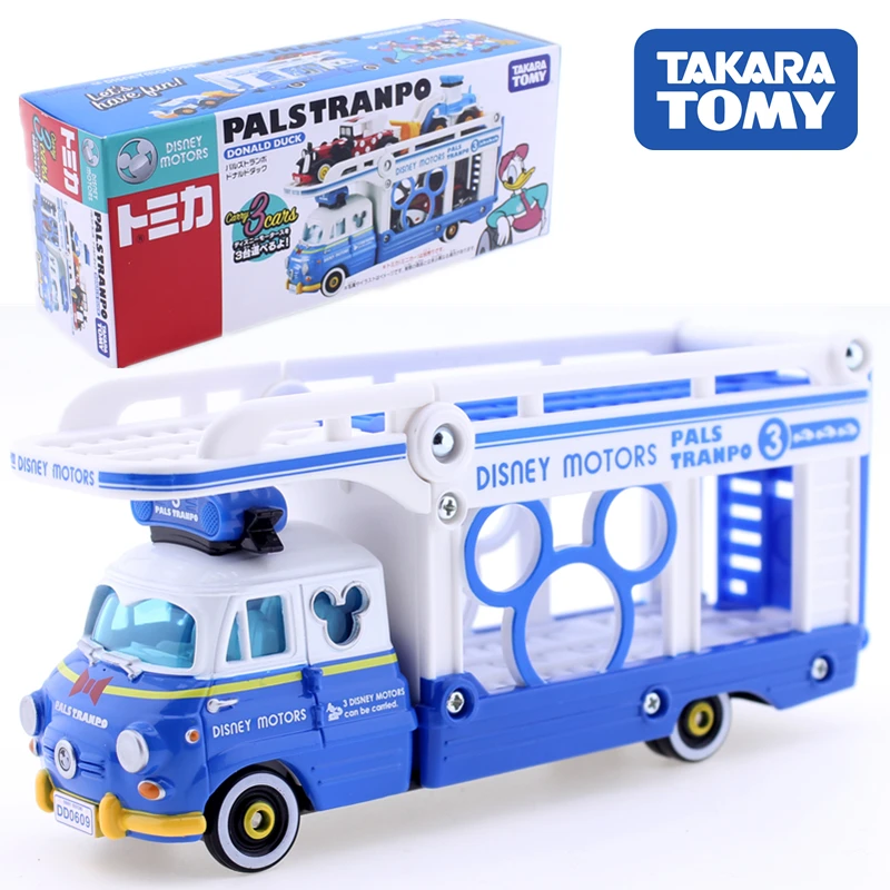 PALSTRANPO Takara Tomy Tomica Diseny Дональд Дак модель автомобиля Комплект аниме фигурка мотоцикл литье под давлением горячие детские игрушки Забавный ребенок безделушка - Цвет: PALSTRANPO