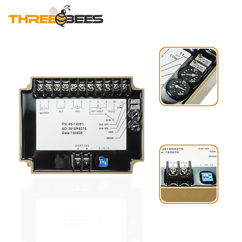 Conjunto de Gerador Regulador de Motor a Diesel Placa Controladora de Velocidade Elétrica 4914091 Peças e acessórios do gerador