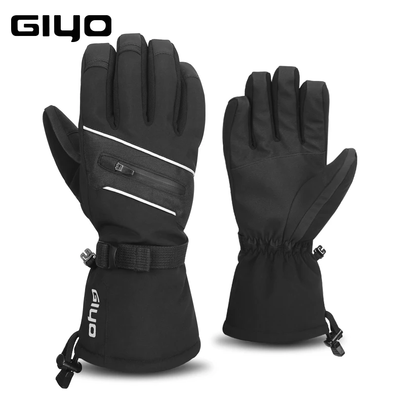 

GIYO ski gloves ladies warm fleece snowmobile snowboard gloves winter sports cold protection gloves windproof men's gloves
