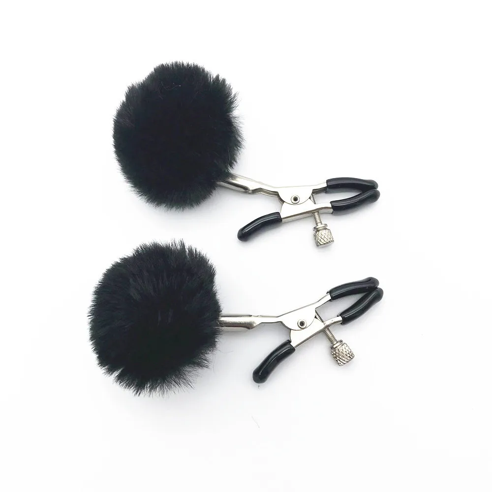 Сексуальные стальные грудные зажимы для сосков клипсы с перьями игрушки