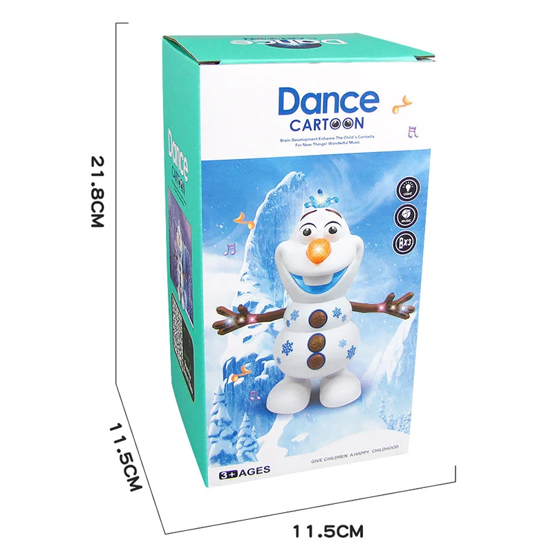 

Original Disney Dancing Olaf Frozen Figures Action Dazzling Music Shiny Educational Electronic Walking Robot Kids lols Toys