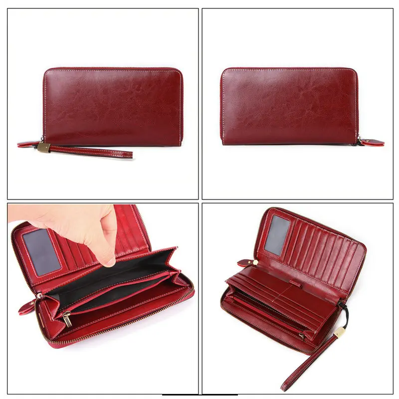 GENODERN новый женский кошелек из натуральной кожи женские кошельки большой
