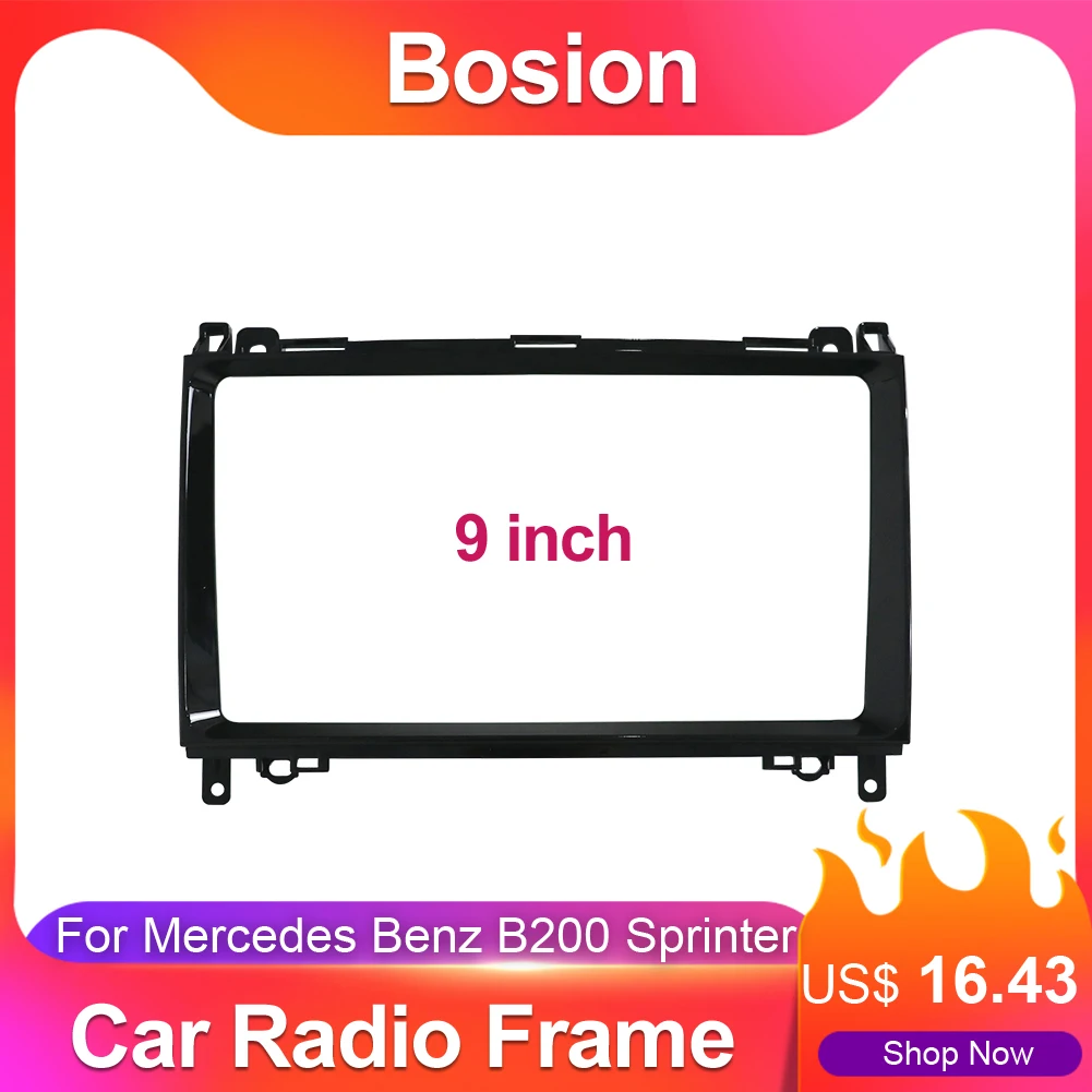 

Двойная Автомобильная рама Bosion 2Din для Mercedes Benz B200 Sprinter W906 W639 W169 W245 Viano Vito Fascia, приборная панель, стерео радио