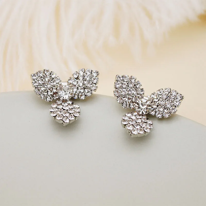 QYY цветы австрийский хрусталь фотоэлемент свадебные клипсы в японском стиле