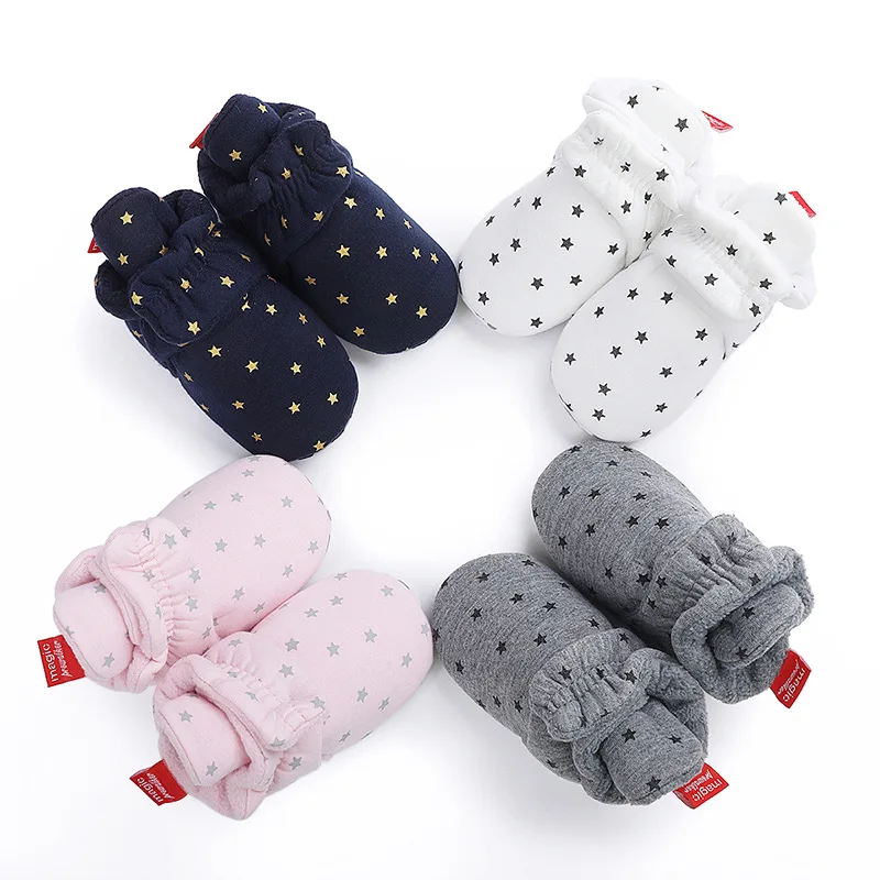 

0-18M Baby BoyGirls Autumn winter cotton shoes to keep warm toddler shoes step shoes socks boots comfortable baby shoes
