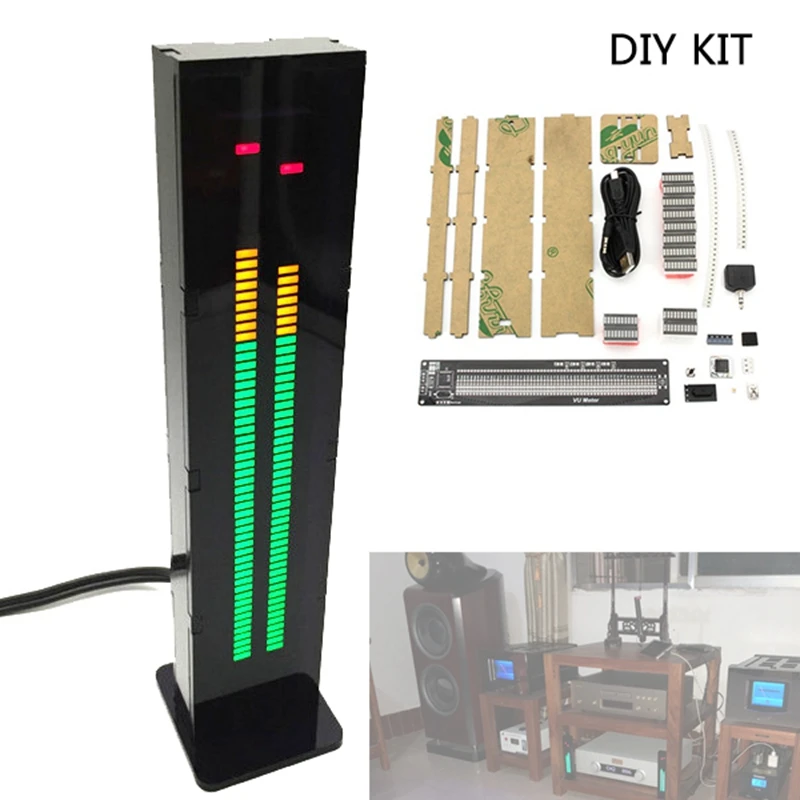 

HOT AS60 Dual Channel LED Digital Music Spectrum o Sound Level Display DIY Kit