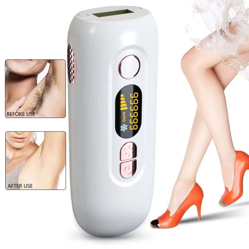 

990000 Pulsed Laser Hair Removal Depilador a Laser Household Whole Body Photon Hair Removal Machine Private Hair Removal