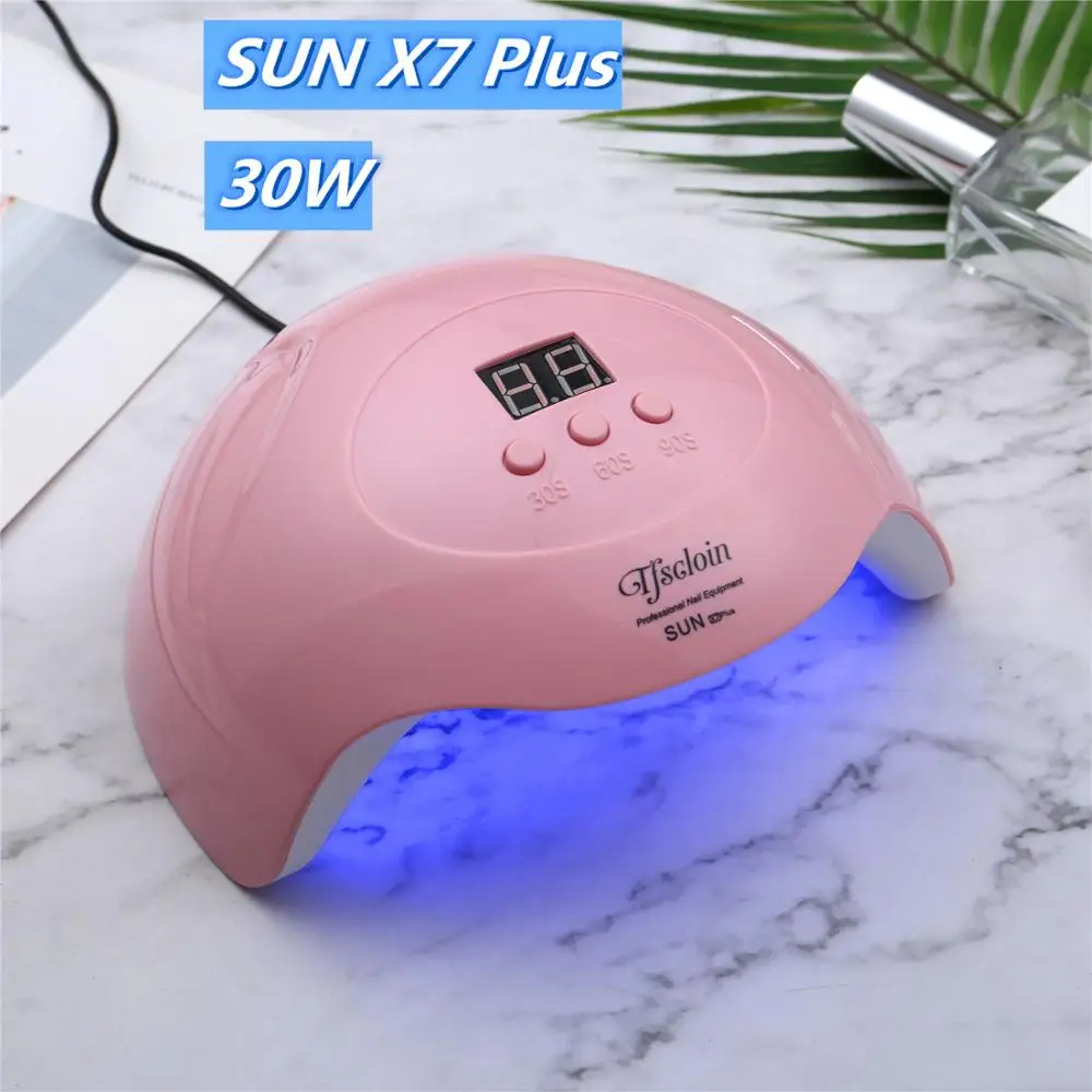 30W 15 шт УФ-светодиодный светильник бусины Солнце X7 плюс Профессиональный лак для