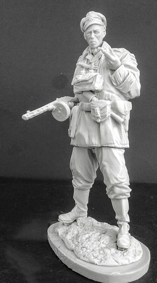 Масштаб 1/16 Неокрашенная полимерная фигурка солдата|Наборы для сборки моделей| |