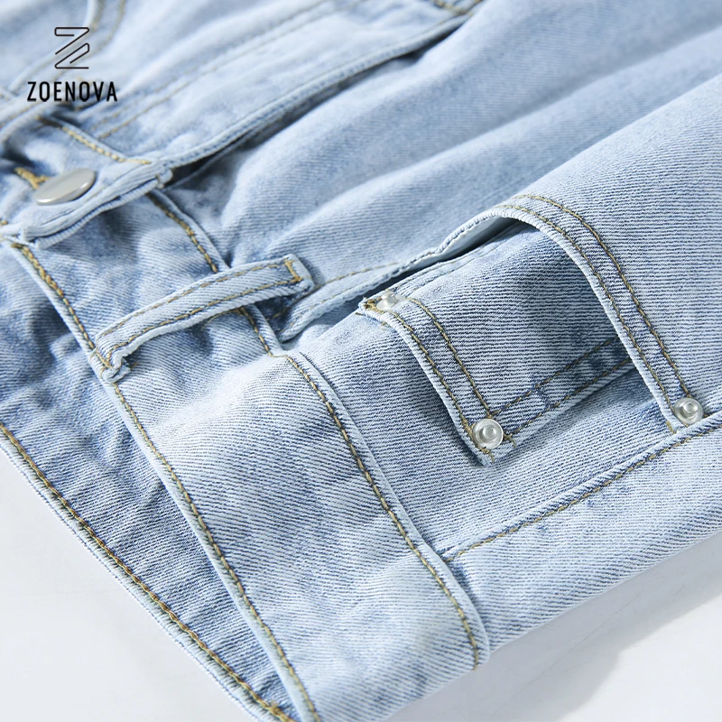 Short en Denim bleu clair à enrouler pour femmes, vêtement d'été Cool et à la mode, Style coréen mignon, tendance, choix bon marché, 2021