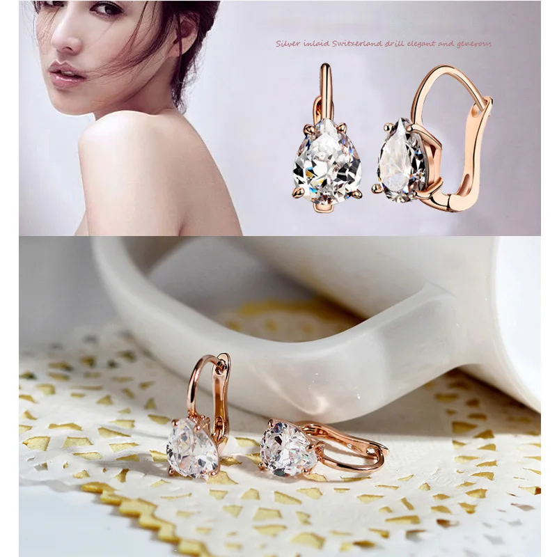 Женские серьги из серебра 100% пробы с мусанитом сертификатом 6 х8 мм