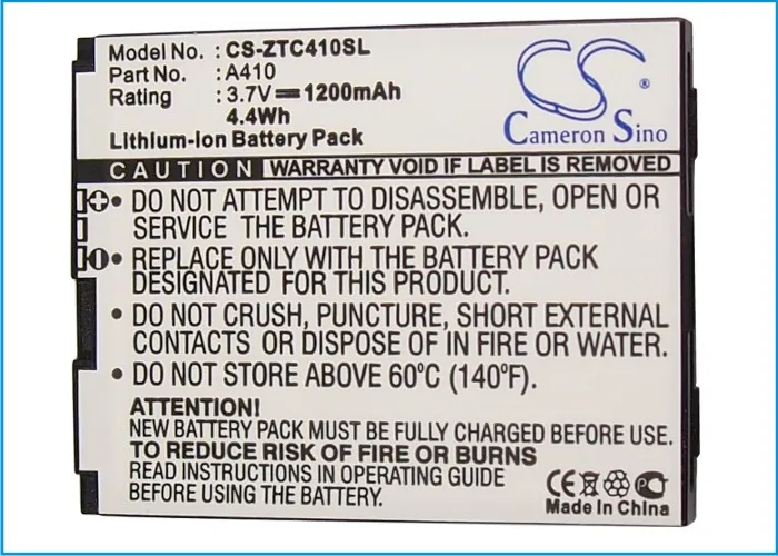 

CS 1200mAh battery for Cricket A410,Calcomp A410,Cricket A410,Cricket PCD Calcomp,PCD Calcomp A410,TXTM8 3G,A410