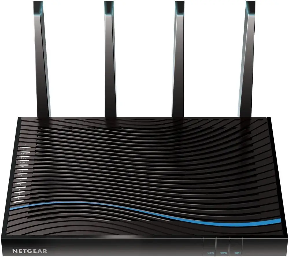 Топ 5 лучших игровых роутеров NETGEAR R8500(простая посылка) Nighthawk X8 AC5300 Смарт трехдиапазонный гигабитный 1000 м+ 2166 м+ 2166 Мбит/с