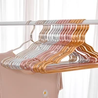20pcs metal clothing hanger aluminum alloy thicker hanger for clothes anti slip clothe drying rack storage closet wardrobe rack