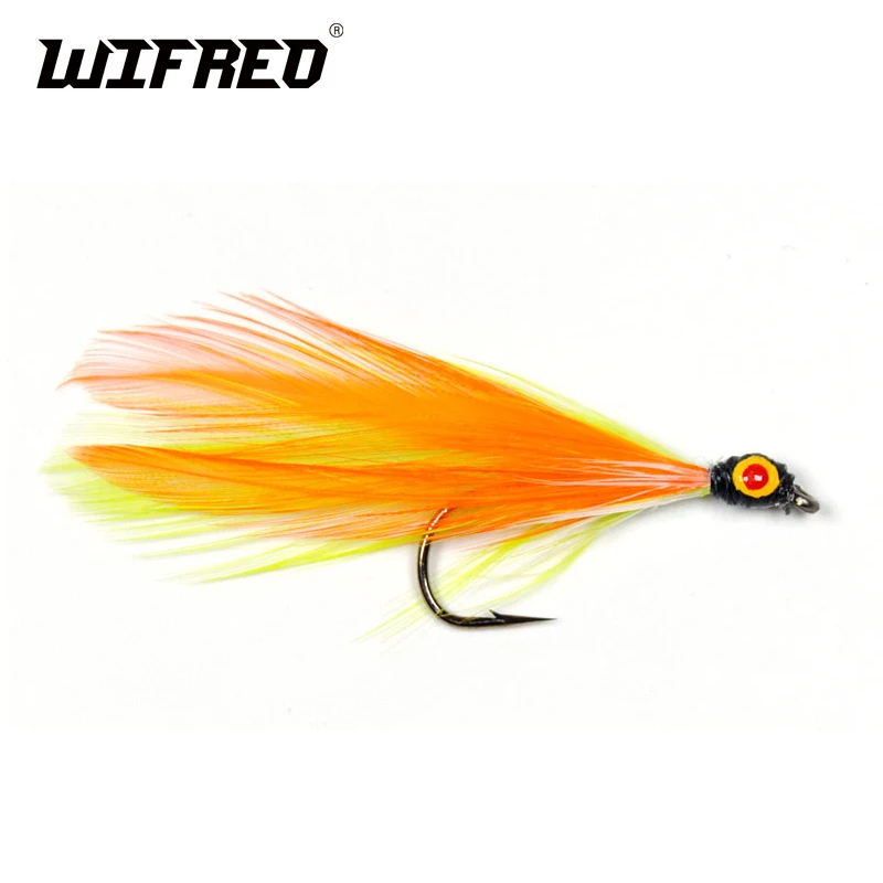 Wifreo 10 шт. оранжевые Мушки Для Вязания Мушек|streamer flies|fly tyingfly fly |
