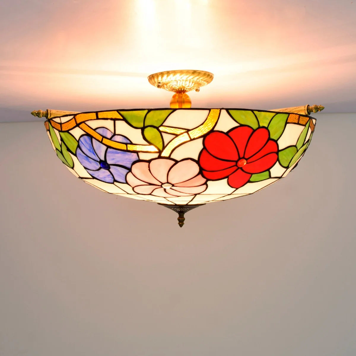 Креативный цветной стеклянный маленький светильник 65 см для гостиной ресторана