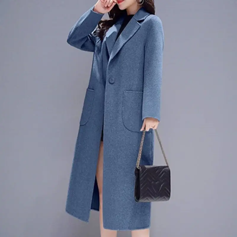 Модное женское Смешанное пальто сезон осень зима 2020 корейское плотное Женское