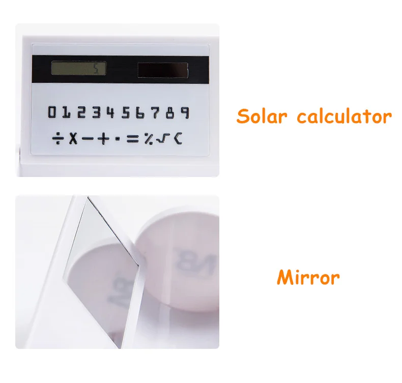 Тонких листов Kawai Единорог доски Карандаш Чехол с солнечный калькулятор большой