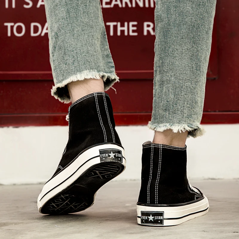 

Кроссовки shoeblack мужские высокие, повседневные спортивные холщовые эспадрильи, корейский стиль, на весну