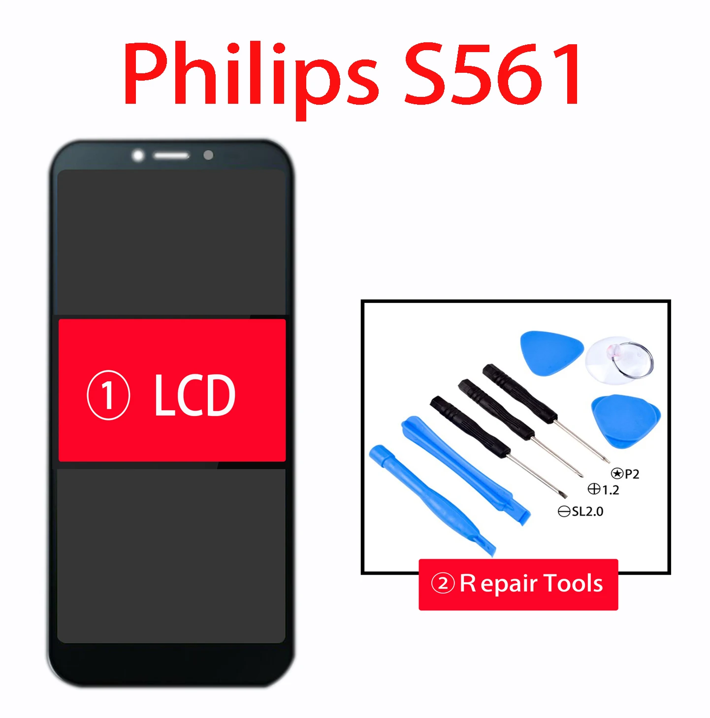 Новый ЖК дисплей 5 45 дюйма для Philips S561 S 561 с сенсорным экраном и дигитайзером в