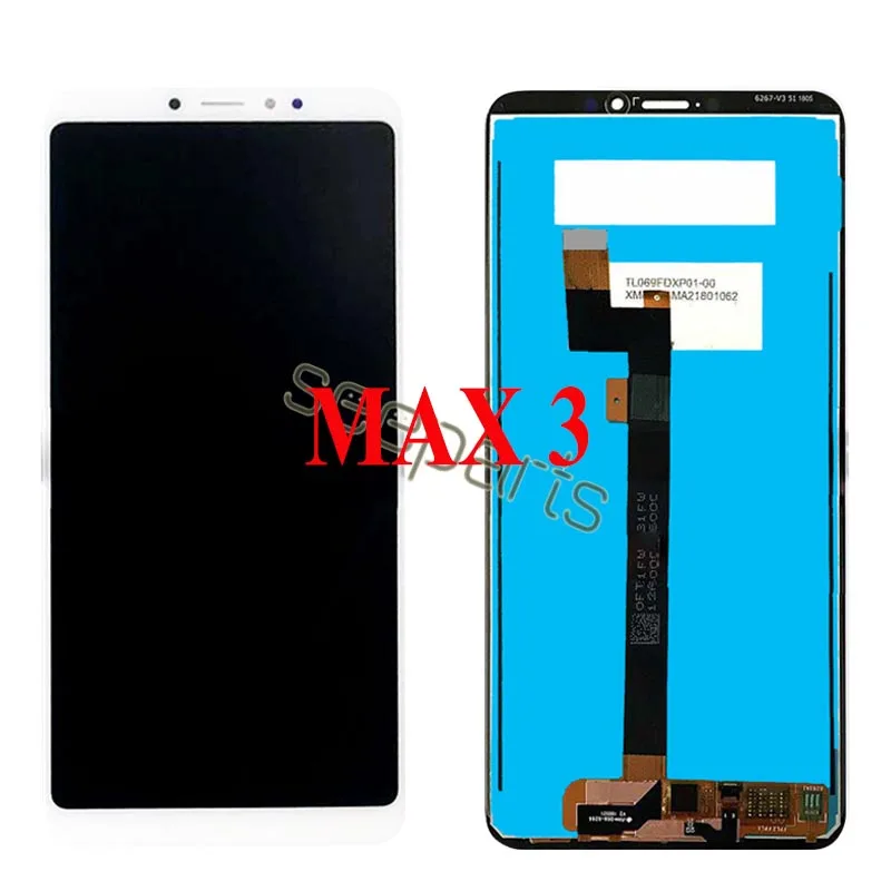 ЖК дисплей для Xiaomi Mi Max 3 дигитайзер сенсорного экрана в сборе 2 сменный экран Max3