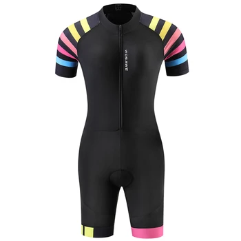 2021 Women Triathlon Suit Short Sleeve Cycling Jersey Set MTB Bike Bicycle Clothing Jumpsuit Bicycle Clothing Bike Shirts 1