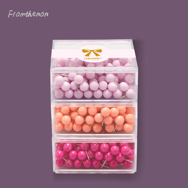 Модные Цветные штифты для кнопок декоративные металлические больших пальцев