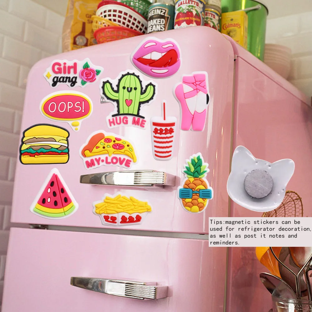 Смешанные 50 шт. ПВХ Мультяшные строительные картинки милые балетки девушки банды