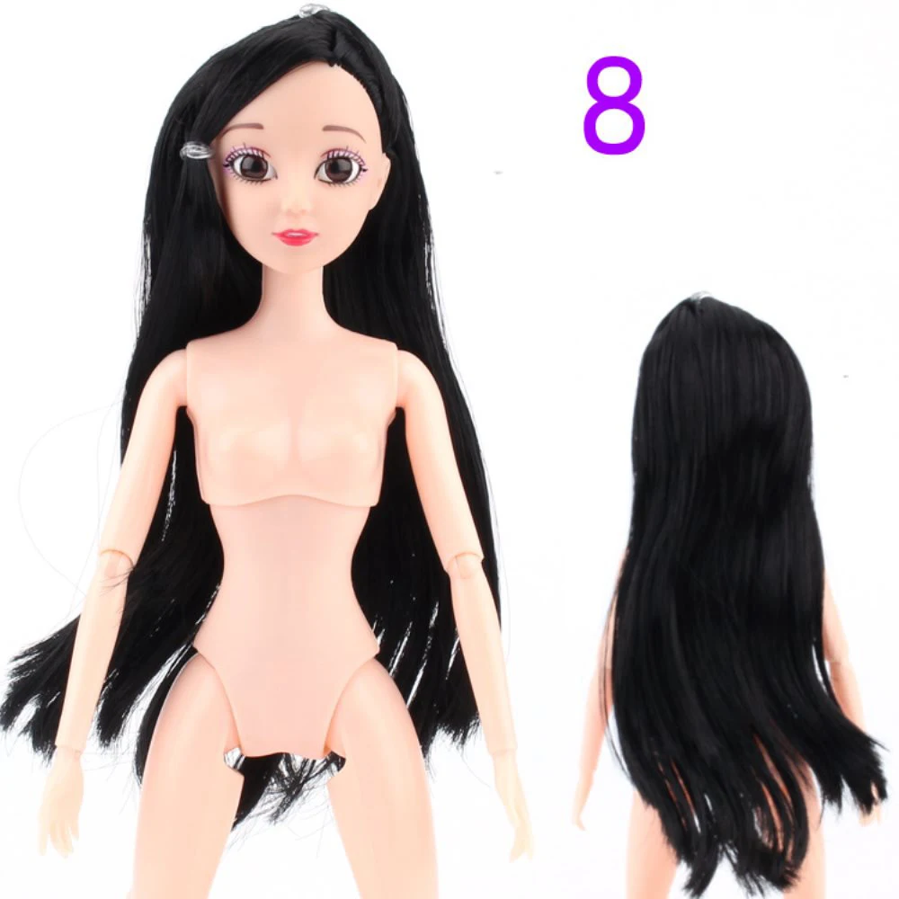 30 см Bjd куклы 12 шарнир подвижная телесная кукла с 3D глазами DIY игрушка для девочек