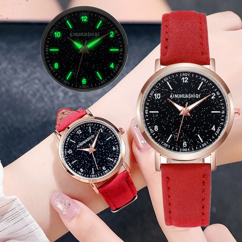 2020 Повседневная Женская обувь Звезды Луна звездное небо наручные часы кожи со