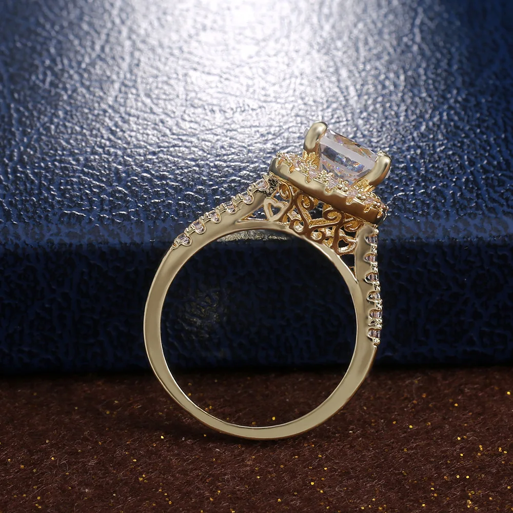 Классические винтажные кольца с четырьмя когтями из фианита ААА для женщин 2020