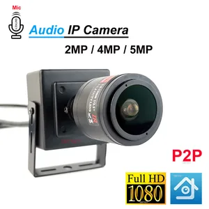 IP-камера SMTKEY с аудио микрофоном, Onivf, POE или 12 В, 1080P, 2 МП, 4 МП, 5 МП, металлический корпус, 2,8-12 мм, ручной фокус, объектив