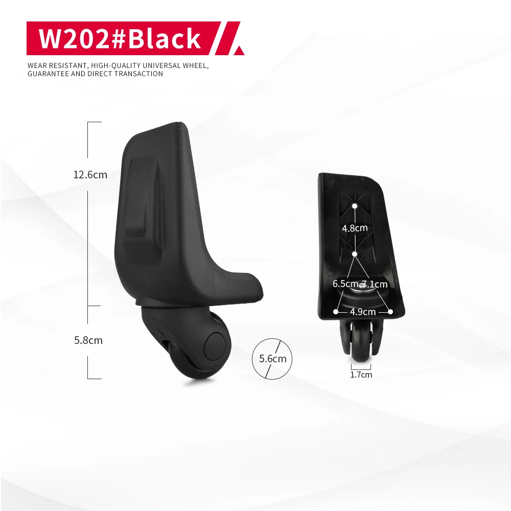 DILONG W202 Trolley case caster luggage case accessories universal wheels aluminum box repair replacement silent retro wheel