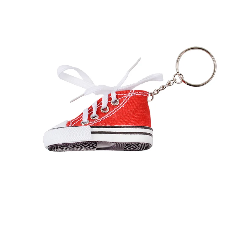 

New Keychain Pendant Mini Canvas Shoes Bag Ornament Canvas Simulation Casual Shoes Pendant/Chain