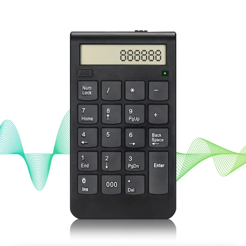 

2.4G USB Wireless Numeric Keypad 20 Keys Digital Keyboard Laptop Computer Numpad