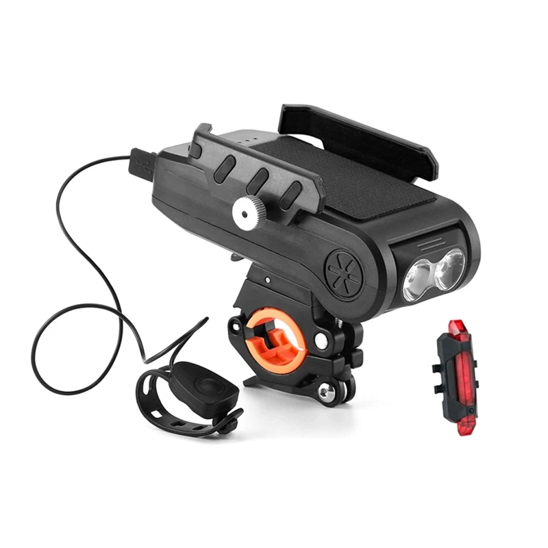 

Фасветильник для велосипеда передняя и задняя яркая фара и задсветильник фара для велосипеда с водонепроницаемостью IPX4 4 в 1 держатель вело...