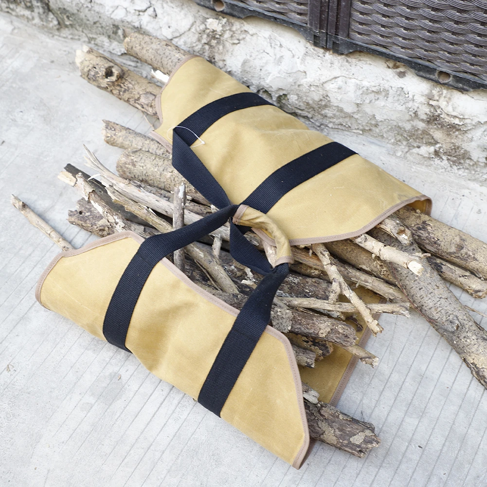 Прочная Вощеная Холст дрова журнала несущей прочный камином деревянные для