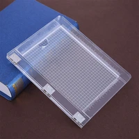2 size clear acrylic perfect positioning stamping block mounting clear stamps scrapbook craft stamp folding plate tools