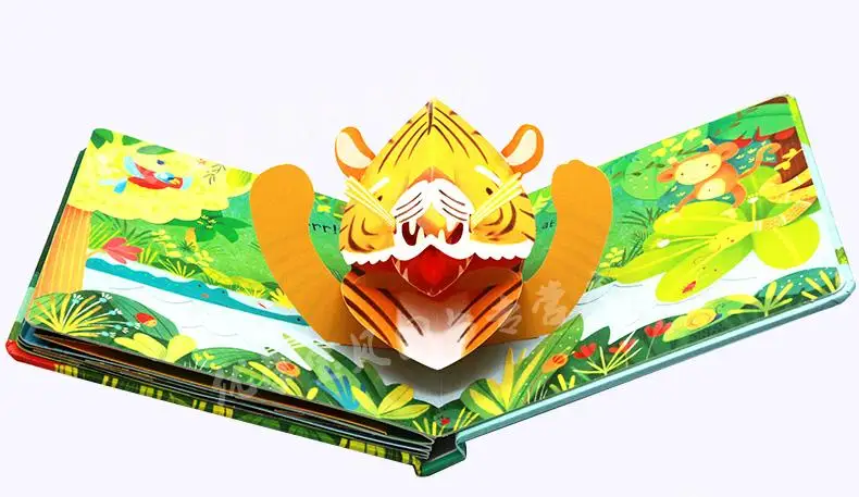Usborne всплывающие джунгли английский образовательный 3D лоскут картины книги