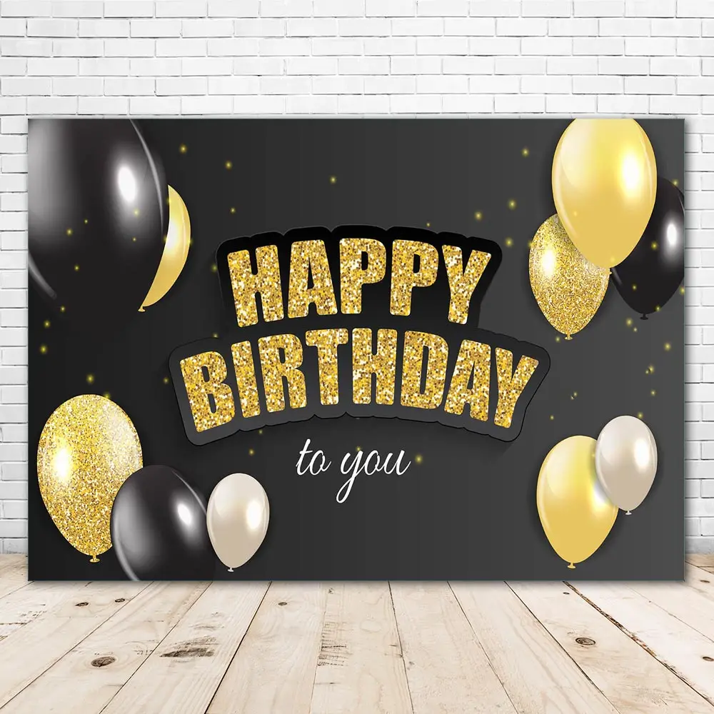 

Happy Birthday Balloons Photography Backdrops Baby Birthday Photozone Photo Background Studio Props